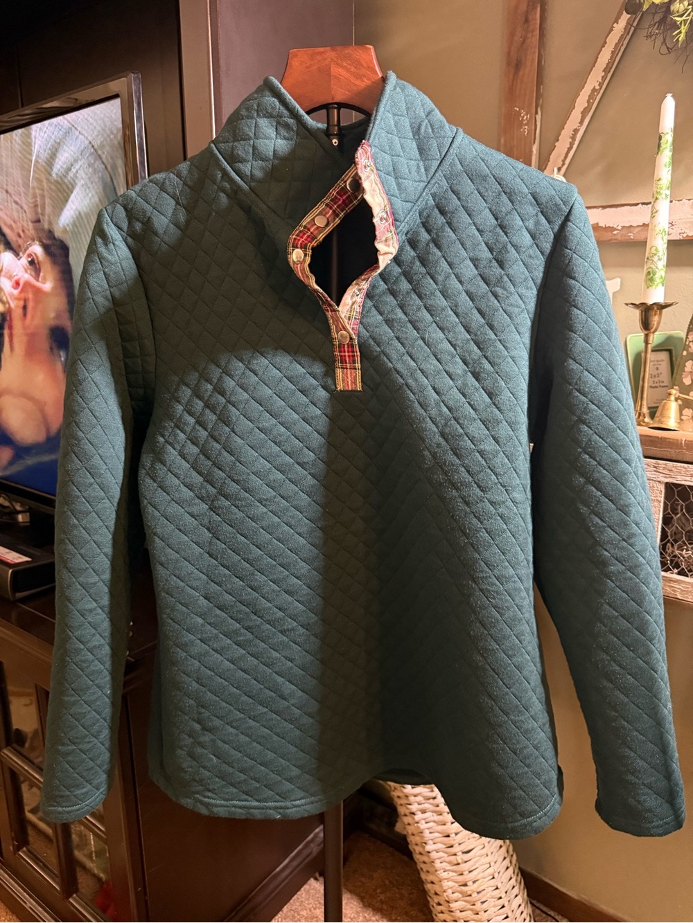 Quilted pullover